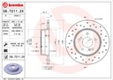 BREMBO XTRA DISCS REAR MERCEDES CLASS C W202 W203 photo 3 - milautoparts-fr.ukrlive.com