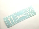 Наклейка EAT SLEEP VOLKSWAGEN