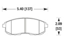 HAWK HPS SABOTS DE FREIN AVANT NISSAN 200SX S13 MAXIMA KRK photo 2 - milautoparts-fr.ukrlive.com