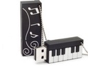 USB FLASH DISK 16 GB ORGAN KEYBOARD HUDBA + KĽÚČENKA