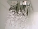 Krištáľový luster stropné svietidlo + 4LED žiarovky 4x GU10 Priemer/šírka tienidla 8 cm