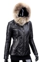 Čierna dámska kožená bunda prešívaná v jedle DORJAN ELN450 M Kód výrobcu ELN450