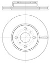 DISCS BRAKE FRONT FORD SIERRA 85-93 photo 2 - milautoparts-fr.ukrlive.com