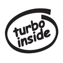 Наклейка на автомобиль TURBO INSIDE с тюнинговыми наклейками