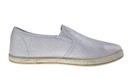 Trblietavé tenisky Slip ON ESPADRYLE ht63 sivé r39 Model LŚNIĄCE Trampki Slip ON ESPADRYLE ht63 SZARE