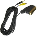 ЕВРО кабель SCART - RCA+JACK3,5 5м ICIDU