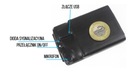 Dyktafon podsłuch cyfrowy pluskwa profesjonalny MKX-300 8GB Głębokość produktu 4.5 cm