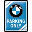 Вывеска BMW PARKING ONLY, листовой металл, подарок