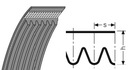Viacdrážkový remienok 16PJ 711 Optibelt Druh pás