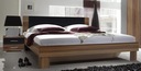 Priestranná posteľ s nočnými stolíkmi BEATA 180x200, severská borovica Šírka nábytku 186 cm