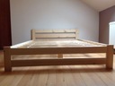 Кровать деревянная сосновая 120х200 с высоким изголовьем А