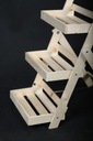 Kvetinový záhon skladací stojan Regál drevený rebrík Materiál drevo