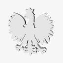 Орел из пенопласта, Герб Польши, 43 см