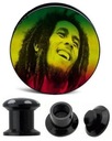 AKRYLOWY TUNEL PLUG GWINT WEWNĘTRZNY Bob Marley 6