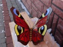 Pawik Rusałka motyl witrażowy Stojący Przestrzenny Wysokość produktu 25 cm