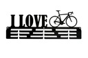 Вешалка для медалей I LOVE BIKE, сталь, цвета