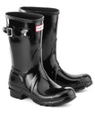 HUNTER WELLING BOOTS ORIGINAL TALL SHORT GLOSS BLK 36