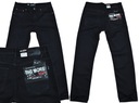 Spodnie męskie jeans Big More 610 czarne L34 pas 88 cm 35/34