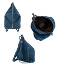 taliansky semišový kožený batoh taška mäkká SEMIŠOVÁ KOŽA Vera Pelle Ďalšie vlastnosti na zips vak s vreckami