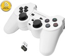 Gamepad Bezdrôtový ovládač Pad 2.4GHz PC PS3 White Vibrácie Kód výrobcu EGG108W