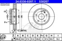 ATE POWER DISC DISCS FRONT OPEL INSIGNIA 296MM photo 2 - milautoparts-fr.ukrlive.com