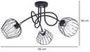 Stropné svietidlo Stropné Svietidlo Luster Moderné LED Šírka produktu 66 cm