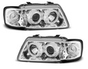 LAMPS GRILLES AUDI A3 8L 96-00 LED RINGS CHROME 