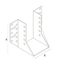 Trámová topánka uzavretá, spojovacia kotevná pozinkovaná 50x135x2mm Hmotnosť (s balením) 0.3 kg