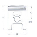 PISTON VESPA ET2 50 GILERA DNA 50 STALKER PURE JET STALKER RUNNER 50 42,00 MM photo 3 - milautoparts-fr.ukrlive.com