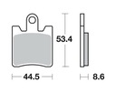 GALFER SABOTS DE FREIN DE FREIN KH423/4 SPIEK STREET FJR photo 3 - milautoparts-fr.ukrlive.com