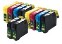 4x TUSZE DO DRUKARKI EPSON Stylus SX425W SX430 435 Kolor czarny (black) czerwony (magenta) niebieski (cyan) żółty (yellow) zestaw