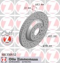 ZIMMERMANN SPORT DISCS FRONT FORD FIESTA VI 08- photo 2 - milautoparts-fr.ukrlive.com