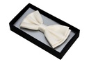 Галстук-бабочка + BOX Мужской галстук-бабочка к костюмной рубашке, гладкий экрю GREG mu25