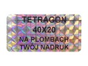 Голограмма тетрагональная 40х20мм 1000шт ВАШ ПРИНТ