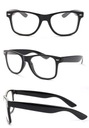 Женские мужские очки KUJONKI прозрачные прозрачные линзы СУПЕР КАЧЕСТВО черные