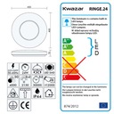 PLAFONIERA LED 24W 4000K 03283 RINGE LED IDEUS Prevažujúcy materiál plast