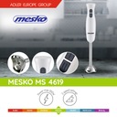 MESKO MS4619 KOVOVÝ TYČOVÝ MIXÉR ROZKLADACÍ 2 RÝCHLOSTI 300W Napájanie 300 W