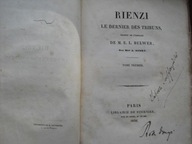 RIENZI 1836 LE DERNIER DES TRIBUN ПОСЛЕДНИЙ ИЗ ТРИБУН