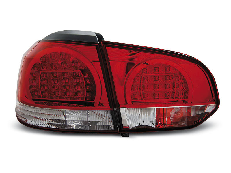 Lampy tył VW Golf 6 VI LED RED WHITE diodowe 7306288542