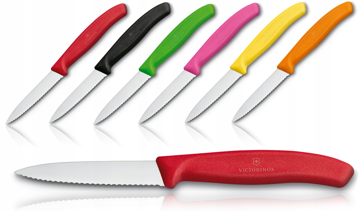 Кухонные ножи victorinox. Victorinox 6.7601. Victorinox 6.7403. 6.7633 Нож кухонный Victorinox для резки с волн.заточкой. 7.6075.9 Нож для овощей.