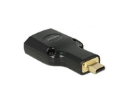 Adapter HDMI micro-D HDMI-A 4K Delock 65664 czarny