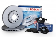 2× Bosch 0 986 479 B96 Brzdový kotúč + Bosch 0 986 424 556 Sada brzdových doštičiek, kotúčové brzdy