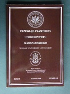 PRZEGLĄD PRAWNICZY UNIWERSYTETU WARSZAWSKIEGO 2010