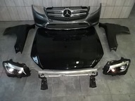 Mercedes glc 253 w253 бампер цілий перед капот крила фари, лампи fv - фото