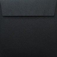 Štvorcové obálky K4 perleťové Sirio čierne 17cm
