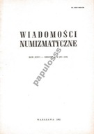 Wiadomości Numizmatyczne - 1982 rok - nr 1-2