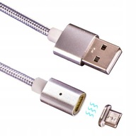 Magnetyczny kabel USB - microUSB przejściówka