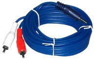 Kábel -- minijack (3,5 mm) - 2x RCA (cinch) 3 m