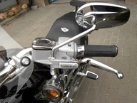 Harley davidson dyna, sportster, street зеркало хромирование левый (long) hd