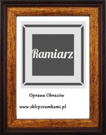 Drewniana rama do obrazów różne kolory złoty, miedziany 50x70